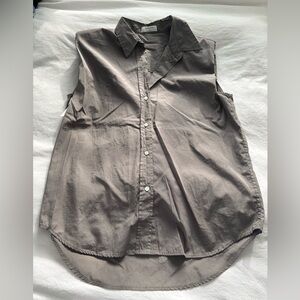 Babaton Gray Button Down